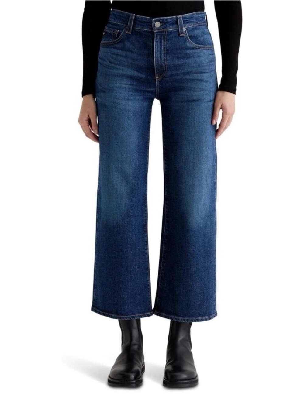 AG Saige Wide Leg Crop Jeans - 28